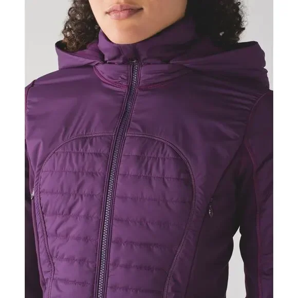 Lululemon First Mile Jacket Darkest Magenta Purple Full Zip Women's Size 2 - Picture 8 of 16